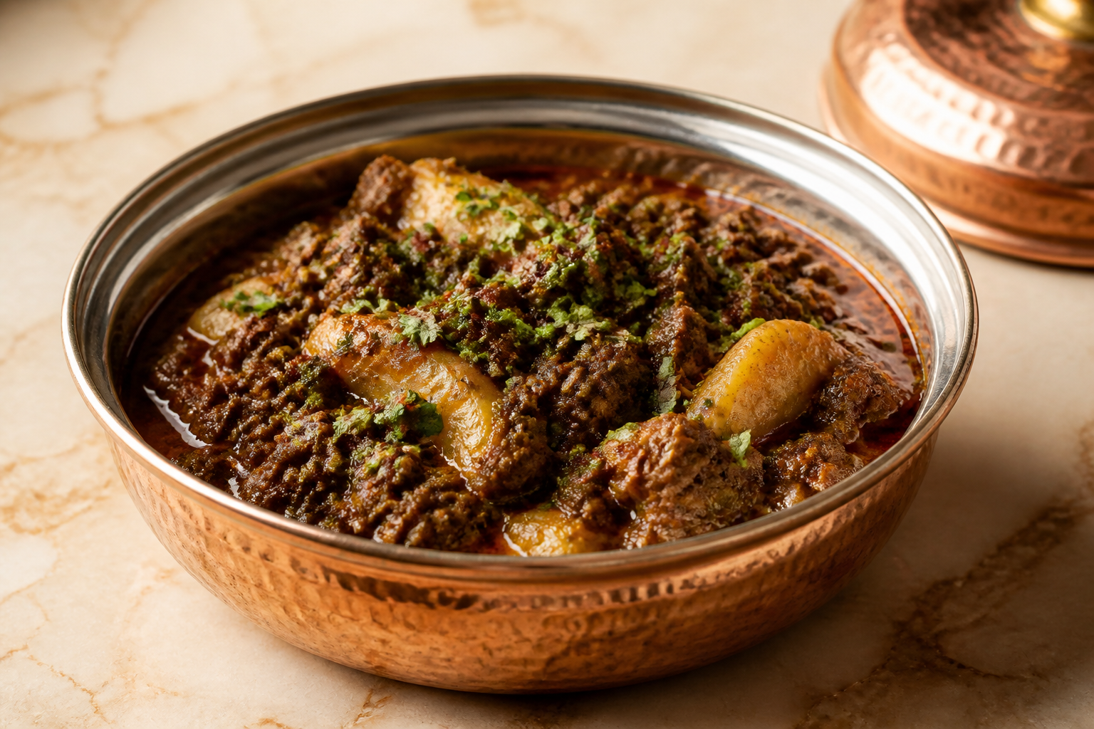 Beef dum qeema