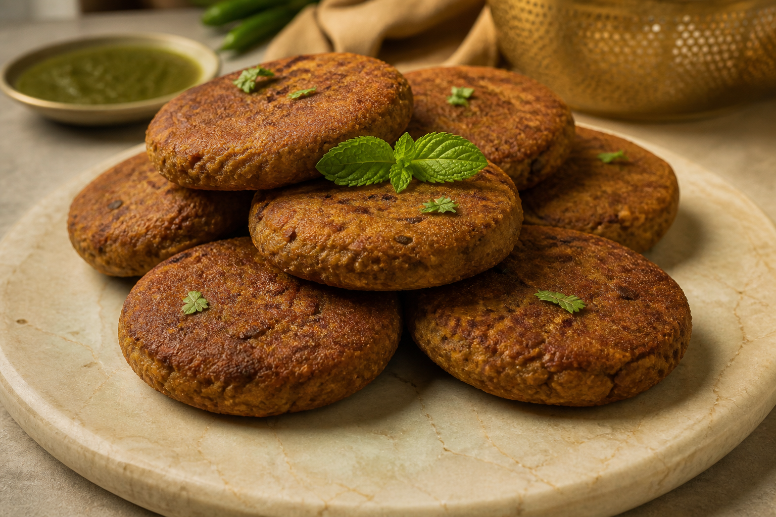 Chicken shami kebabs